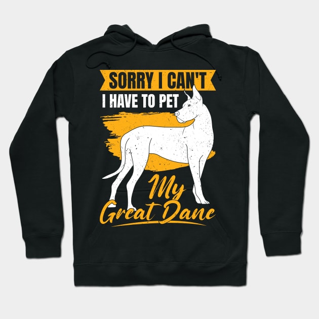 Great Dane German Mastiff Dog Lover Gift Hoodie by Dolde08